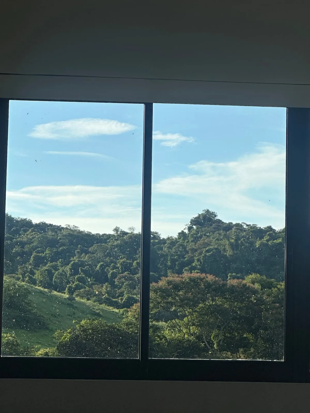 Vista verde a partir da Villa Gavê